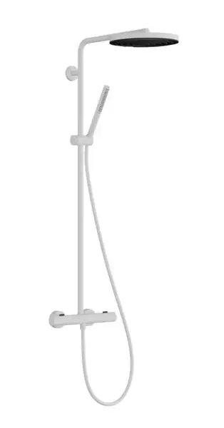 Hansgrohe Pulsify S Puro - Sprchový set s termostatom, priemer 26 cm, 1 prúd, EcoSmart, matná biela 24223700