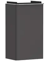 Hansgrohe Xelu Q - Umývadlová skrinka, 63x34x27 cm, 1 dvierka, pánty vpravo, matná sivá/chróm 54016000