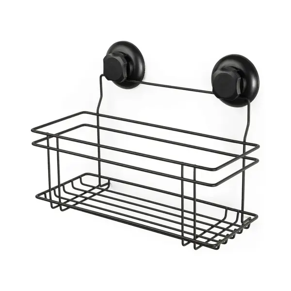 Compactor Bestlock - Polička drôtená 30x15x21 cm, čierna RAN9788