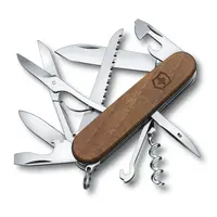 VICTORINOX - Stredný vreckový nôž Huntsman Wood, 13 funkcií, drevo 1.3711.63