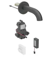 Geberit Piave - Elektronický umyvadlový ventil pod omítku, bateriové napájení, easy to clean, matná černá 116.283.14.1