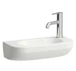 Laufen Lua - Umývadielko 50x23 cm, bez prepadu, otvor na batériu vpravo, LCC, biela H8150824001141