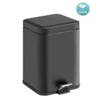 Sapho Gedy Kúpeľňové doplnky - Odpadkový kôš 5 l, Soft Close, matná čierna 230914