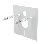 Alcadrain Predstenové inštalácie - Izolačná doska na závesné WC a bidet s príslušenstvom, biela M930