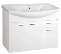 Aqualine Zoja - Umývadlová skrinka, 93x74x35 cm, biela 51094A