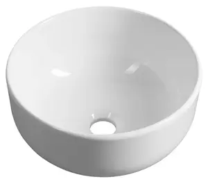 Sapho Umyvadla - Umyvadlo na desku, průměr 33 cm, bez přepadu, bílá TU0077