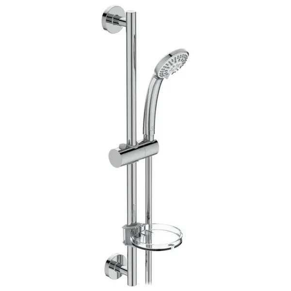 Ideal Standard Idealrain - Set sprchové hlavice 100, 1 proud, tyče a hadice, chrom B9414AA