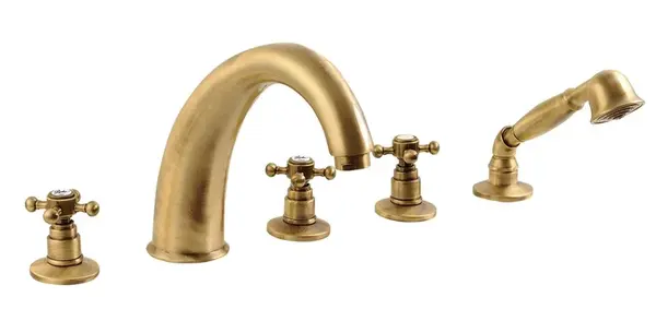 Sapho Reitano Rubinetteria Antea - Baterie na okraj vany, 5-otvorová instalace, bronz 3316