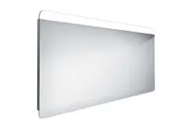 Nimco Zrcadla - Zrcadlo s LED osvětlením, 140x70 cm, hliník ZP 23008