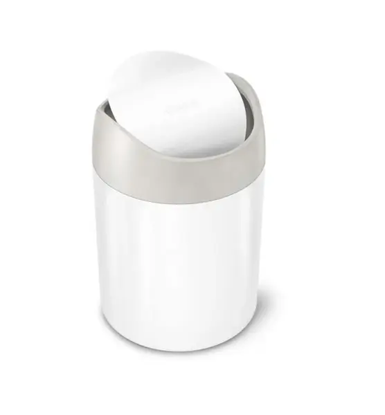 Simplehuman Koše - Odpadový koš Mini na stůl 1,5 l, bílá CW2079