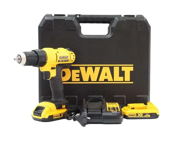 DeWALT - 18V AKU vrtací šroubovák, 2x aku 2,0 Li-Ion, nabíječka DCD771D2