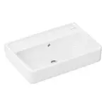 Hansgrohe Xanuia Q - Umyvadlo 55x37 cm, s přepadem, bez otvoru pro baterii, SmartClean, bílá 61121450