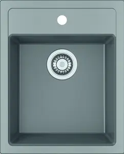 Franke Sirius - Tectonitový dřez SID 610-40, 43x53 cm, šedá 114.0503.044