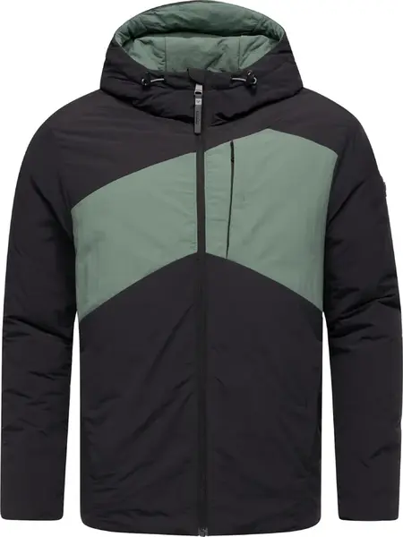 Ragwear Zimná bunda 'Cassey'  mätová / čierna