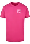 Men's T-shirt Never On Time pink