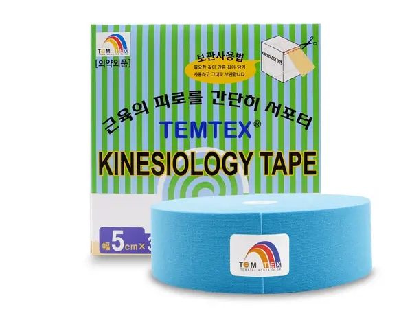 Temtex kinesio tape Classic XL, modrá tejpovací páska 5cm x 32m