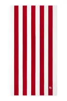 Bavlněný plážový ručník Ralph Lauren HENLEY Red 90 x 170 cm červená barva