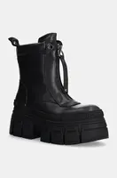 Farmářky Buffalo Gospher Zip Boot dámské, černá barva, na platformě, zateplené, 1622350-BLK
