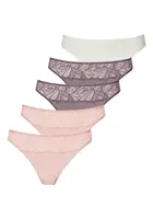 VIVANCE Nohavičky  tmavofialová / ružová / biela