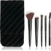 Brushworks Mini Travel Face & Eye Brush Set cestovní sada štětců s taštičkou