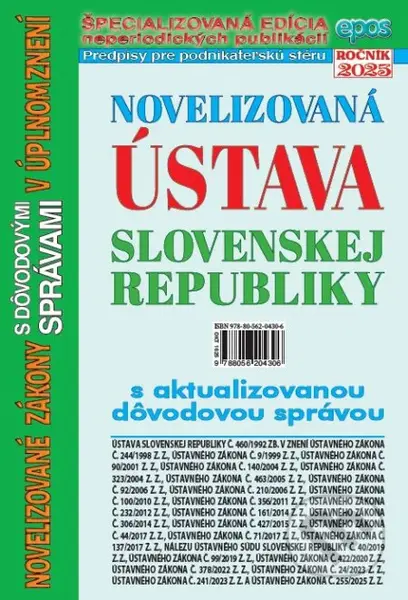 Novelizovaná Ústava Slovenskej republiky - kniha z kategorie Právo