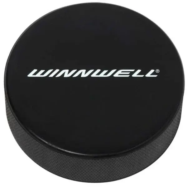 WINNWELL HOKEJOVÝ PUK  OFICIÁLNÍ S LOGEM Hokejový puk, černá, velikost