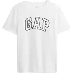 GAP V-FRCH SS LOGO TEE - NO FILL Chlapecké tričko, bílá, velikost