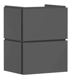 Hansgrohe Xilesa E - Umývadlová skrinka, 62x48x38 cm, 2 zásuvky, matná sivá 54290760