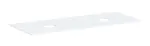 Hansgrohe Xevolos E - Doska pod umývadlo, 137x55 cm, 2 výrezy, matná biela 54332700