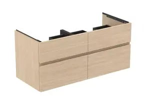 Ideal Standard Finesse - Umývadlová skrinka, 120x51x55 cm, 4 zásuvky, biely dub E3399US