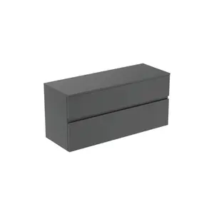 Ideal Standard Finesse - Umývadlová skrinka, 120x44x56 cm, 2 zásuvky, matný antracit E3421Y2