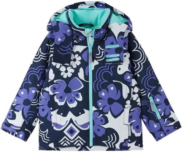 Dětská zimní bunda s membránou reima palsi modrá/fialová 128