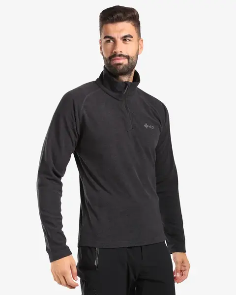 Pánská fleecová mikina kilpi almeri-m černá 4xl