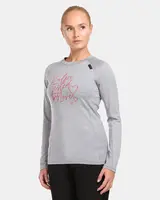Dámské merino termo tričko kilpi mavora top-w světle šedá 38