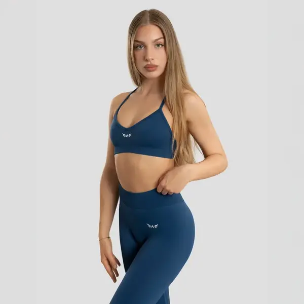 Dámská bezešvá sportovní podprsenka exalted impact shape 2.0 modrá l