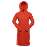 Dámské mikinové šaty alpine pro oleba červená m