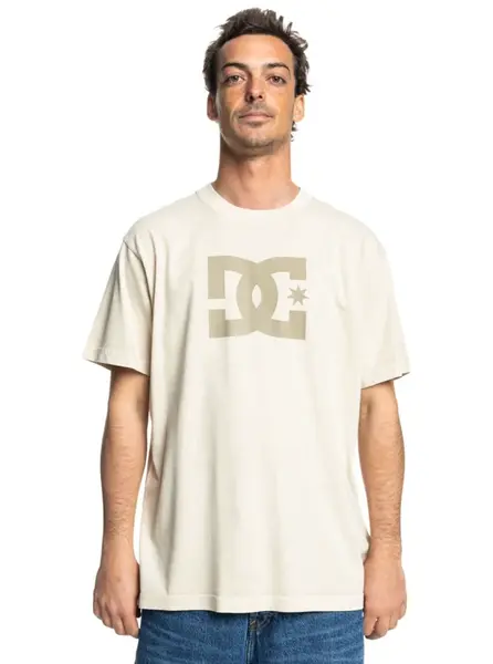 Dc shoes pánské tričko DC Star Pigment Dye Hss Pelican Enzyme Wash | Písková | Velikost XL