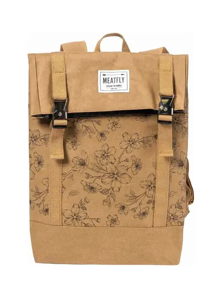 Meatfly papírový batoh Vimes Blossom Brown 11 L | Hnědá | Objem 11 L