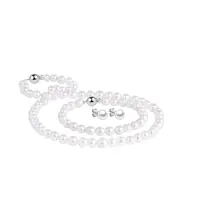 Perlová zlatá souprava z Akoya perel KLENOTA