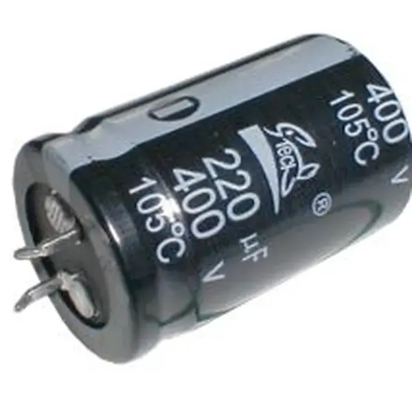 Kondenzátor elektrolytický 220M/400V  25x42-10 105*C  rad.C  SNAP-IN