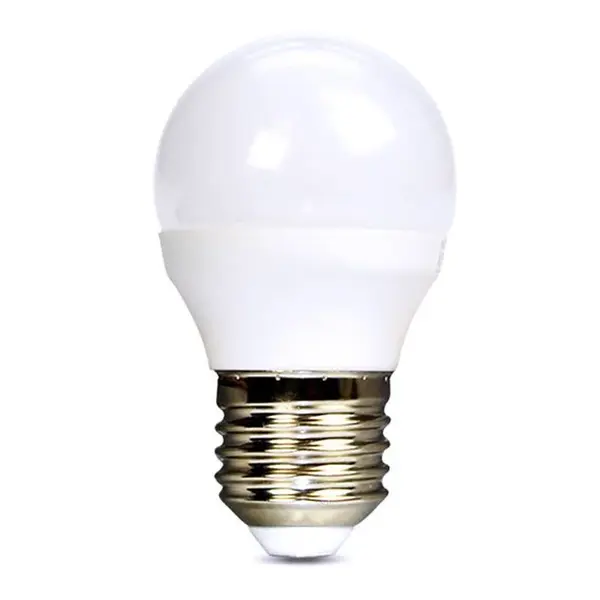 Žárovka LED E27  6W G45 bílá teplá SOLIGHT WZ412-1