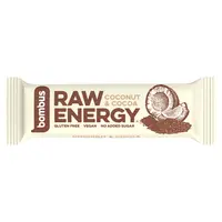 BOMBUS Raw energetická tyčinka kakao a kokos 50 g