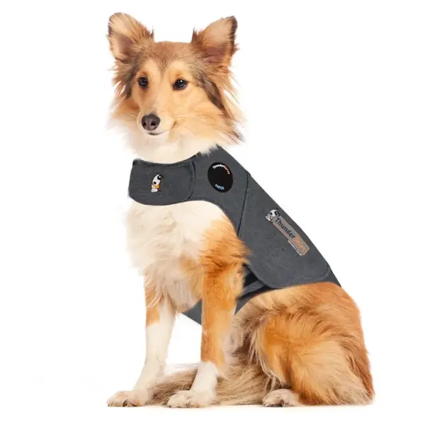 THUNDERWORKS Thundershirt Zklidňující vesta pro psy šedá, Velikost: M