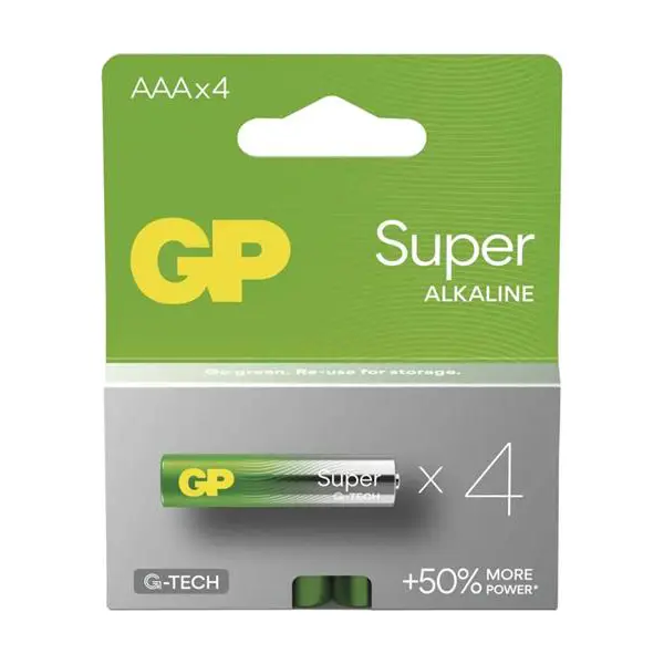 Baterie AAA (R03) alkalická GP Super 4ks