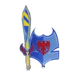 Pěnový meč a štít Orel