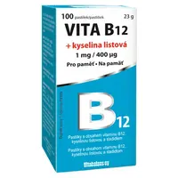 VITA B12 + kyselina listová 1 mg/400 mcg 100 tablet