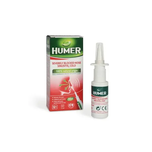 HUMER Sinusitis velmi ucpaný nos a rýma sprej 15 ml