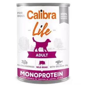 CALIBRA Life konzerva Adult Wild boar with cranberries pro psy 400 g