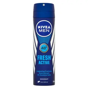 NIVEA Men Fresh Active Sprej deodorant pro muže 150 ml