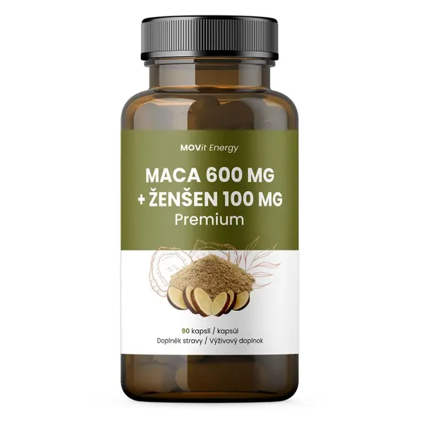 MOVIT ENERGY Maca 600 mg + ženšen 100 mg 90 kapslí